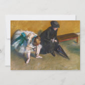 Edgar Degas - Wachten Bedankkaart (Voorkant)