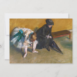 Edgar Degas - Wachten Bedankkaart