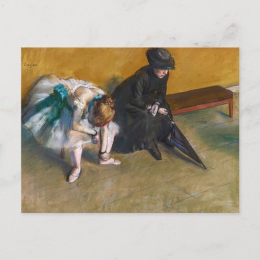 Edgar Degas - Wachten Briefkaart (Voorkant)