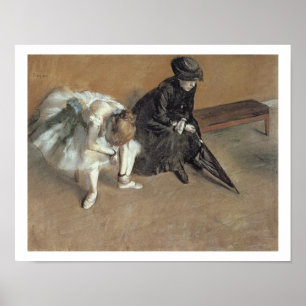 Edgar Degas   Wachten, c.1882 Poster