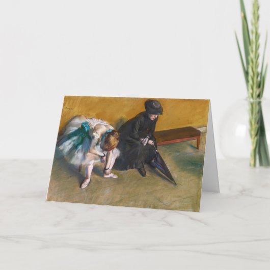 Edgar Degas - Wachten Kaart (Voorkant)