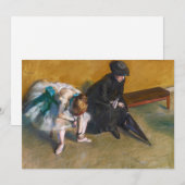 Edgar Degas - Wachten Kaart (Voorkant / Achterkant)
