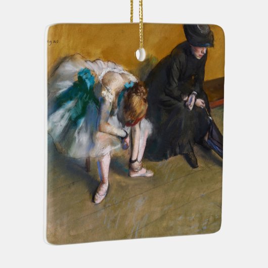 Edgar Degas - Wachten Keramisch Ornament (Rechts)
