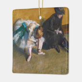 Edgar Degas - Wachten Keramisch Ornament (Links)