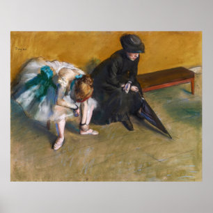 Edgar Degas - Wachten Poster