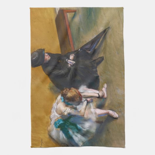 Edgar Degas - Wachten Theedoek (Verticaal)