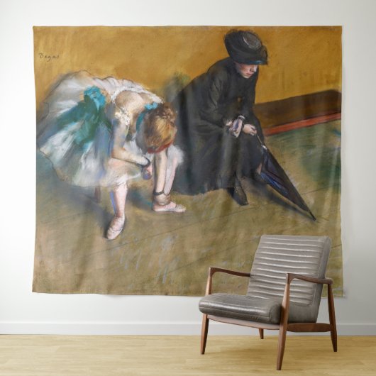 Edgar Degas - Wachten Wandkleed (In Situ (horizontaal))