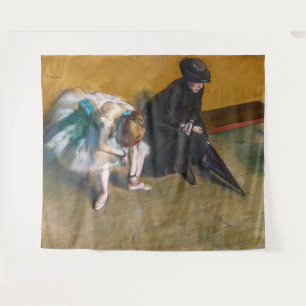 Edgar Degas - Wachten Wandkleed