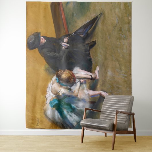 Edgar Degas - Wachten Wandkleed (In situ)