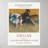 Edgar Degas Waiting Impressionist Art Print (Voorkant)