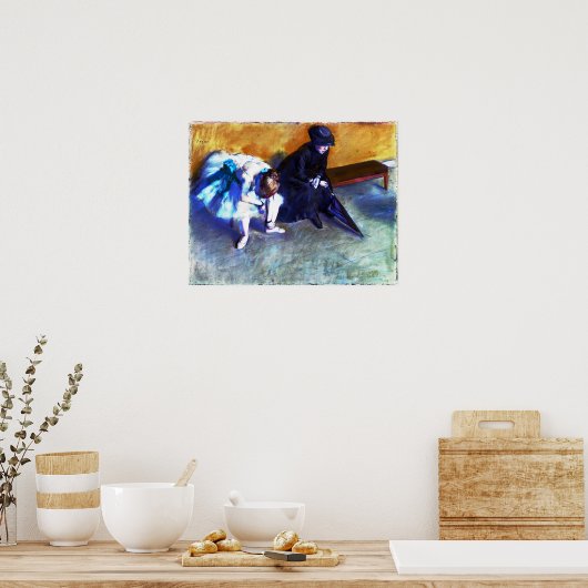 Edgar Degas Waiting Poster (Keuken)