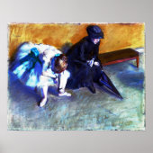 Edgar Degas Waiting Poster (Voorkant)