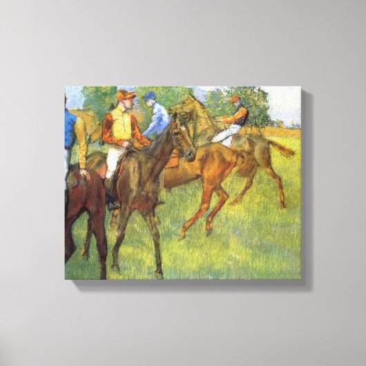 Edgar Degas - Weeg uit Canvas Afdruk (Voorkant)