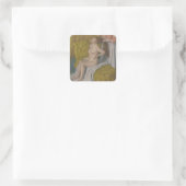 Edgar Degas | Woman Having Her Hair Combed Vierkante Sticker (Tas)