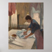 Edgar Degas Woman Ironing Laundry Room Art Poster (Voorkant)