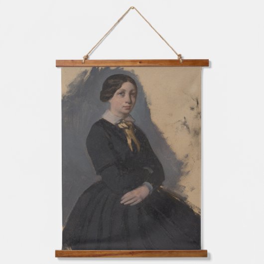 Edgar Degas Young Woman Impressionism Art Wood Hangend Wandkleed (Voorkant)