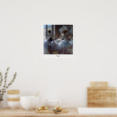 Edgar Degas Zedign Art Poster #1 (Keuken)