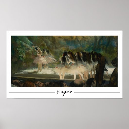 Edgar Degas Zedign Art Poster #21-2 (Voorkant)