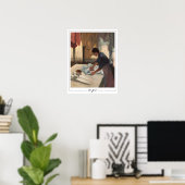 Edgar Degas Zedign Art Poster #31 (Thuiskantoor)