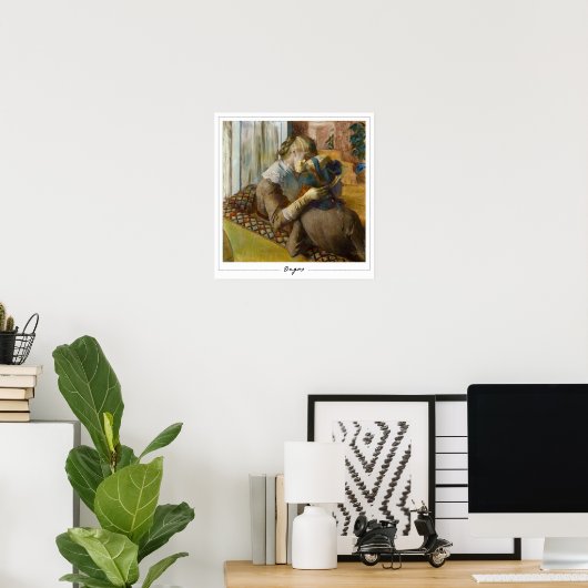 Edgar Degas Zedign Art Poster #95-2 (Thuiskantoor)