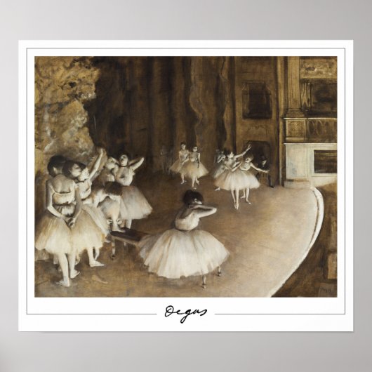 Edgar Degas Zedign Kunst Poster #22-2 (Voorkant)