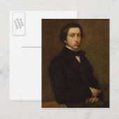 Edgar Degas | Zelfportret, 1855 Briefkaart (Voorkant / Achterkant)