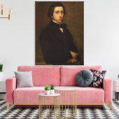 Edgar Degas | Zelfportret, 1855 Canvas Afdruk (Insitu (Woonkamer))