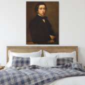 Edgar Degas | Zelfportret, 1855 Canvas Afdruk (Insitu (Slaapkamer))