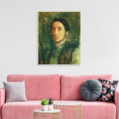 Edgar Degas | Zelfportret als jong Man Canvas Afdruk (Insitu (Woonkamer))