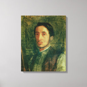 Edgar Degas Zelfportret als jong Man Canvas Afdruk