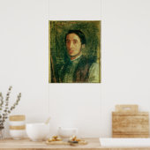 Edgar Degas | Zelfportret als jong Man Poster (Keuken)