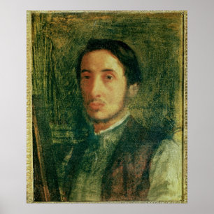 Edgar Degas Zelfportret als jong Man Poster