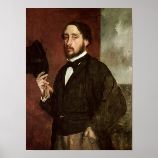 Edgar Degas | Zelfportret, c.1862 Poster (Voorkant)