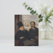 Edgar Degas | Zelfportret met Evariste de Valernes Briefkaart (Staand voorkant)