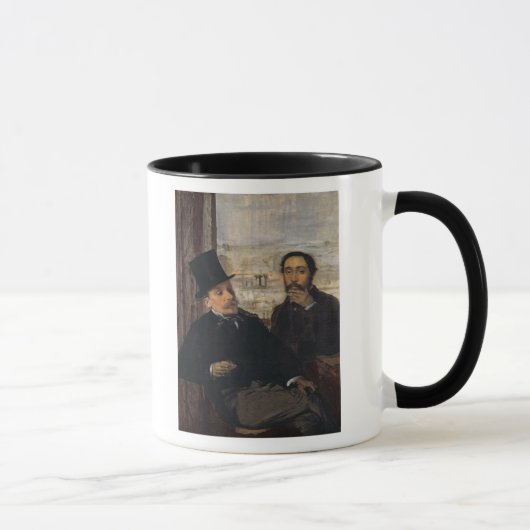 Edgar Degas | Zelfportret met Evariste de Valernes Mok (Rechts)