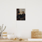 Edgar Degas | Zelfportret met Evariste de Valernes Poster (Keuken)