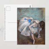 Edgar Degas - Zittende Danseres Briefkaart (Voorkant / Achterkant)
