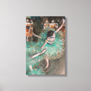 Edgar Degas - Zwaiende danseres / Danseres in het Canvas Afdruk