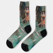 Edgar Degas - Zwaiende danseres / Danseres in het  Sokken (Links)