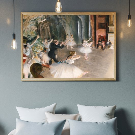 Edgar High-Resolution 'De repetitie op het podium Poster