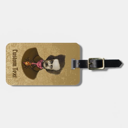 Edgar met Gold Bug Bagagelabel (Voorkant horizontaal)