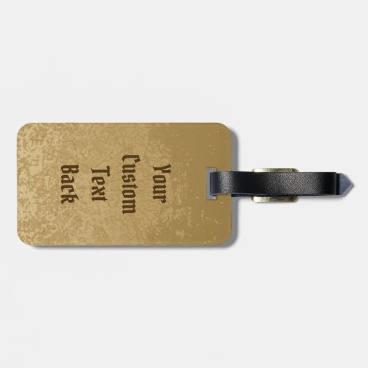 Edgar met Gold Bug Bagagelabel (Achterkant horizontaal)