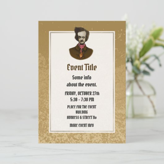 Edgar met Gold Bug Kaart (Staand voorkant)