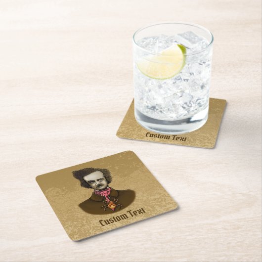 Edgar met Gold Bug Kartonnen Onderzetters (Insitu)