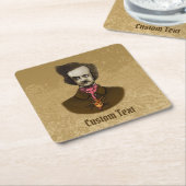 Edgar met Gold Bug Kartonnen Onderzetters (Schuin)