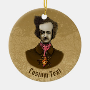 Edgar met Gold Bug Keramisch Ornament