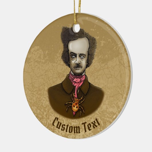 Edgar met Gold Bug Keramisch Ornament (Links)