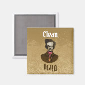 Edgar met Gold Bug Magneet (Voorkant / Achterkant)