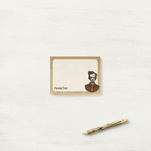 Edgar met Gold Bug Post-it® Notes (Op bureau)