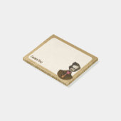 Edgar met Gold Bug Post-it® Notes (Schuin)